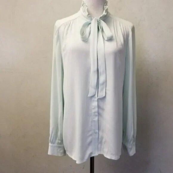 NWT RO & DE aqua green long sleeve top size Small (17) - Picture 2 of 6